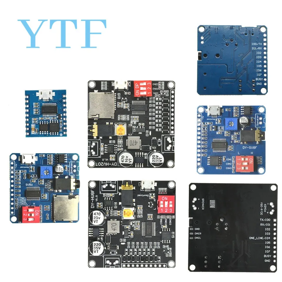 Модуль воспроизведения голоса, MP3 музыкальный плеер, UART I/O, ТРИГГЕРНАЯ Плата усилителя, DY-SV17F DY-SV5W DY-SV8F для Arduino
Модуль воспроизведения голоса, MP3 музыкальный плеер, UART I/O, ТРИГГЕРНАЯ Плата усилителя, DY-SV17F DY-SV5W DY-SV8F для Arduino