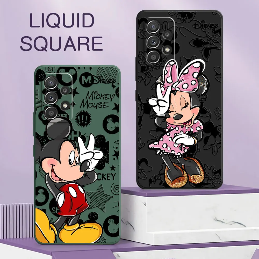 Minnie Mickey Mouse Disneys A56 Case For Samsung Galaxy A55 A54 A53 A36 A35 A34 A52 A72 A32 A51 A26 A56 5G Silicone Phone Cover Minnie Mickey Mouse Disneys A56 Case For Samsung Galaxy A55 A54 A53 A36 A35 A34 A52 A72 A32 A51 A26 A56 5G Silicone Phone Cover