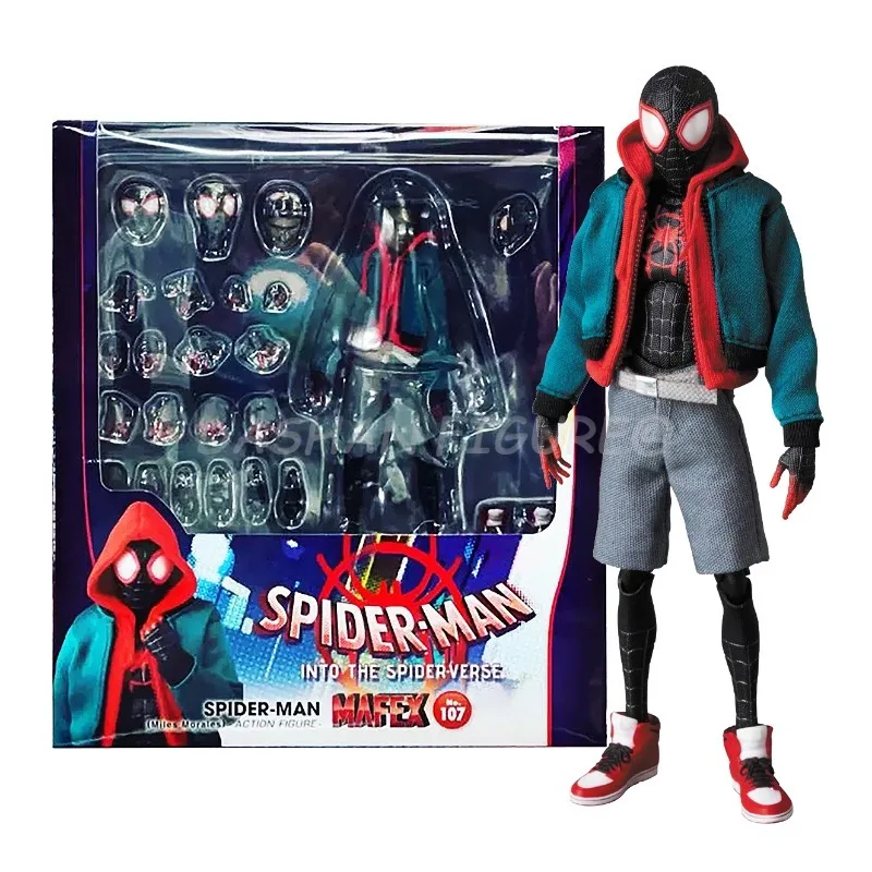 

Maf Spider-Man: Into the Spider-Verse Miles Morales Action Figure Movable Model 13cm Marvel Spiderman Figurine Collection Toys