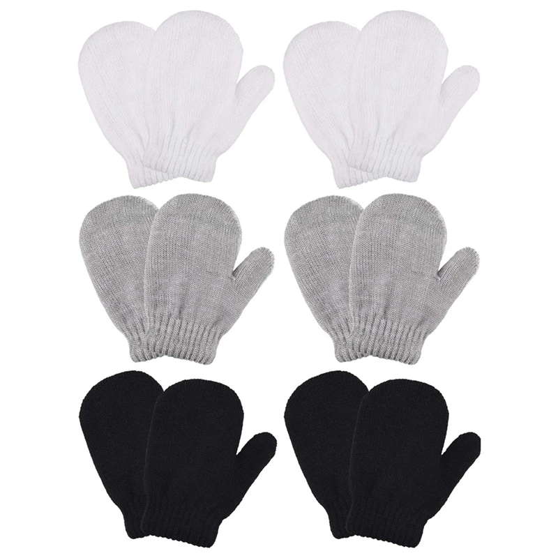 6 Pairs Winter Warm Knitted Mittens Gloves For Christmas Party Kids Toddler Supplies 
6 Pairs Winter Warm Knitted Mittens Gloves For Christmas Party Kids Toddler Supplies