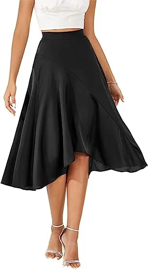 

summer skirts for women high low skirts handkerchief skirt womens summer skirts casual handkerchief midi skirt flared skirt