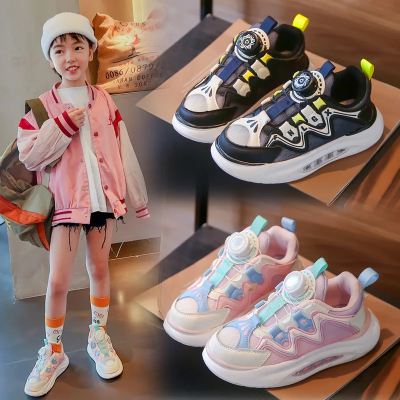 

Girls' Sports Shoes Boys School Students' Casual Sneakers Running Shoes Light-weight Designer Tenis Chaussures Pour Enfant