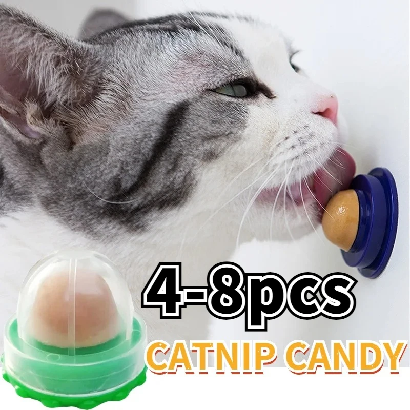 4-8 pcs Nutrition Cat Catnip Ball Dust Cover Round Safe Catnip Snack Lick Candy Vitamin Pudding Catnip Lollipop For Cat Kitten
4-8 pcs Nutrition Cat Catnip Ball Dust Cover Round Safe Catnip Snack Lick Candy Vitamin Pudding Catnip Lollipop For Cat Kitten