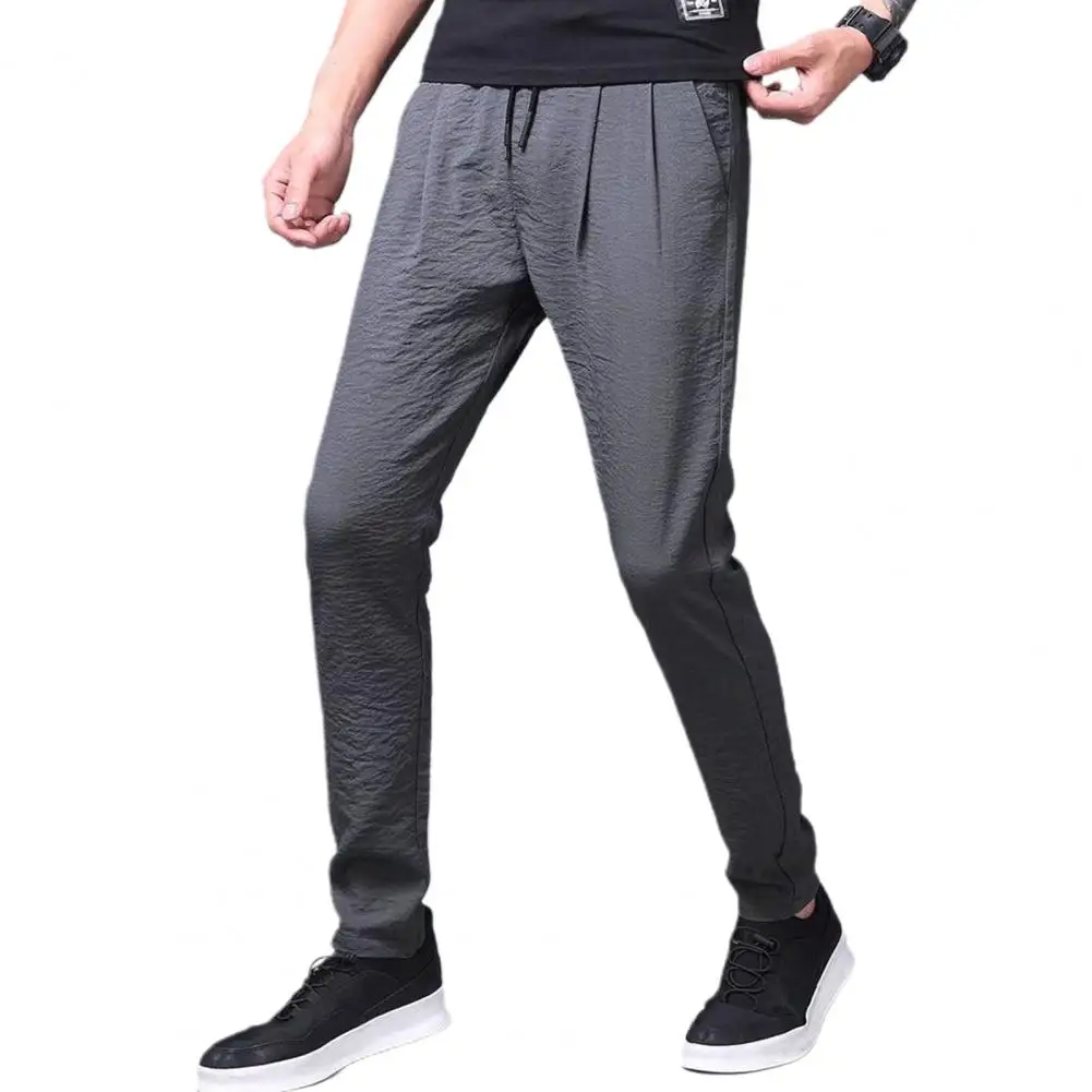 Summer Men Leggings Elastic Waist Drawstring Pockets Lace-up Straight Sweatpants Streetwear
Summer Men Leggings Elastic Waist Drawstring Pockets Lace-up Straight Sweatpants Streetwear