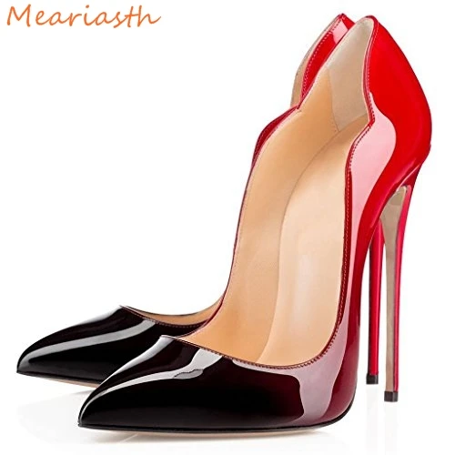 Elegant Blacak Red Gradient Genuine Leather Women Dress Pumps Fashion pointed Toe Ladies Evening Party High Heel Shoes For Woman
Elegant Blacak Red Gradient Genuine Leather Women Dress Pumps Fashion pointed Toe Ladies Evening Party High Heel Shoes For Woman