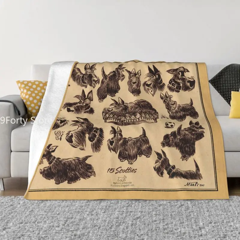Vintage Scottie Dog Blankets Soft Warm Flannel Scottish Terrier Pet Throw Blanket for Bed Sofa Couch Bedspreads Quilt Blankets
Vintage Scottie Dog Blankets Soft Warm Flannel Scottish Terrier Pet Throw Blanket for Bed Sofa Couch Bedspreads Quilt Blankets