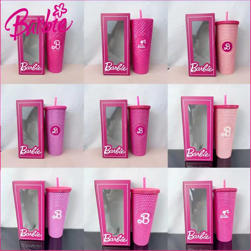 710Ml Barbie Straw Water Cups Anime Portable Water Cup High-Capacity Coffee Cola Cup Woman Office Water Bottle Birthday Present
710Ml Barbie Straw Water Cups Anime Portable Water Cup High-Capacity Coffee Cola Cup Woman Office Water Bottle Birthday Present
