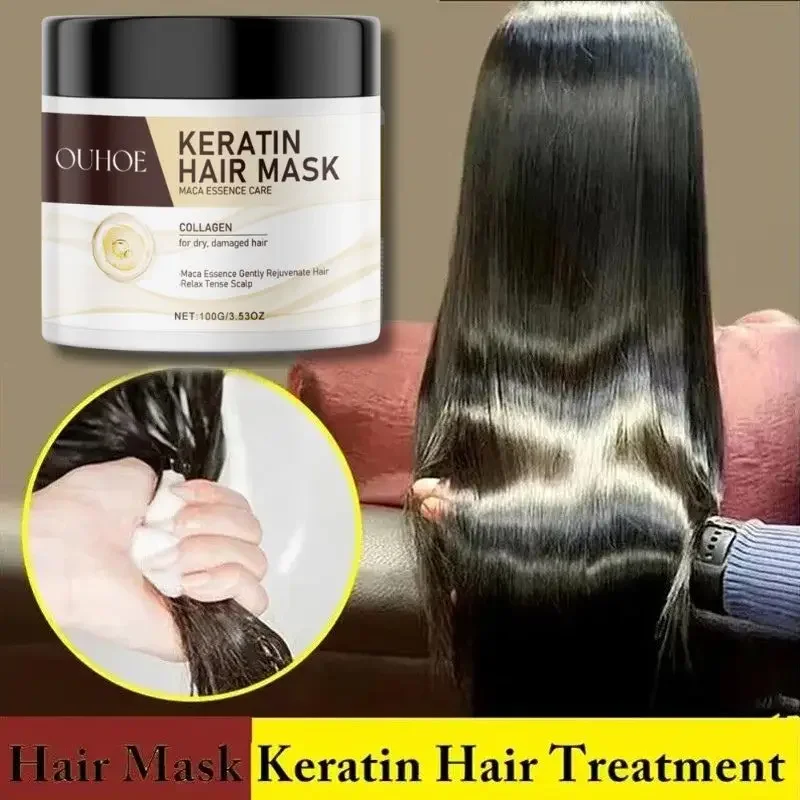 Keratin Magical Hair Mask Repair Damage Frizzy Conditioner Deep Moisturizing Prevent Dryness Restore Soft Smooth Shiny Hair Care
Keratin Magical Hair Mask Repair Damage Frizzy Conditioner Deep Moisturizing Prevent Dryness Restore Soft Smooth Shiny Hair Care