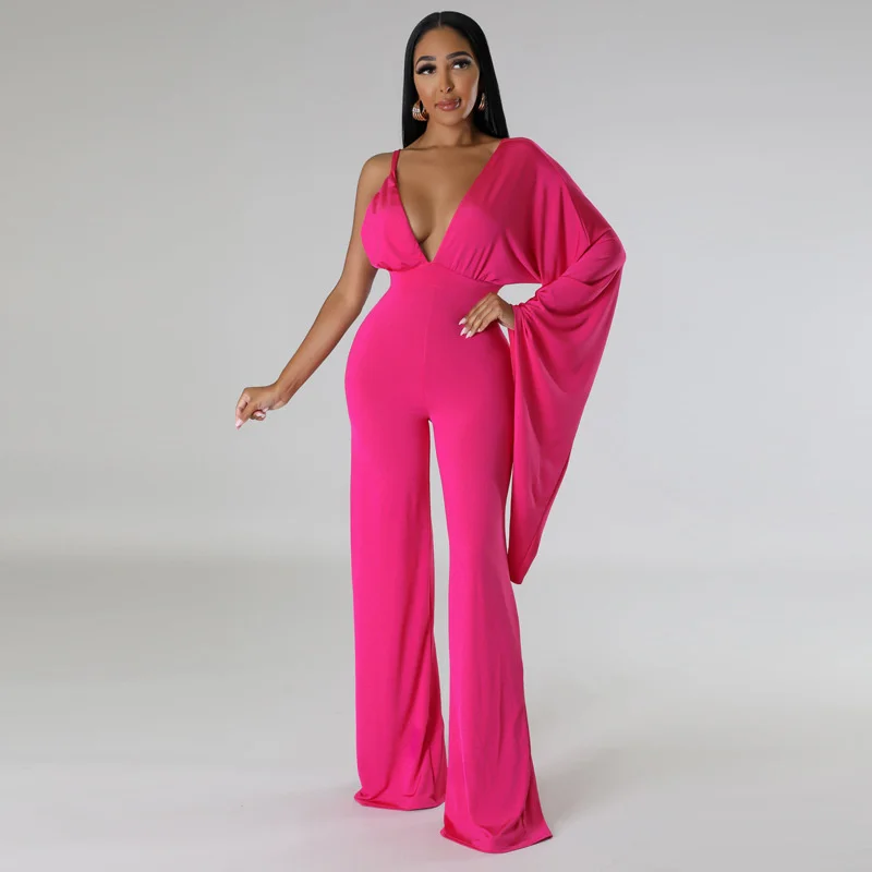 Zoctuo One Shoulder High Waist Jumpsuit Sexy Backless Deep V-Neck Cocktail Party Clock Sleeve Wide Leg Jumpsuits Ladies Clubwear
Zoctuo One Shoulder High Waist Jumpsuit Sexy Backless Deep V-Neck Cocktail Party Clock Sleeve Wide Leg Jumpsuits Ladies Clubwear