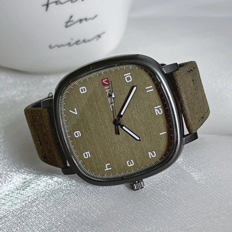 Brand Quartz Watch Youth Student Watch Vintage Square Dial Leather Belt Wristwatch Casual Fashion Men Women Gift Clock Wholesale
Brand Quartz Watch Youth Student Watch Vintage Square Dial Leather Belt Wristwatch Casual Fashion Men Women Gift Clock Wholesale