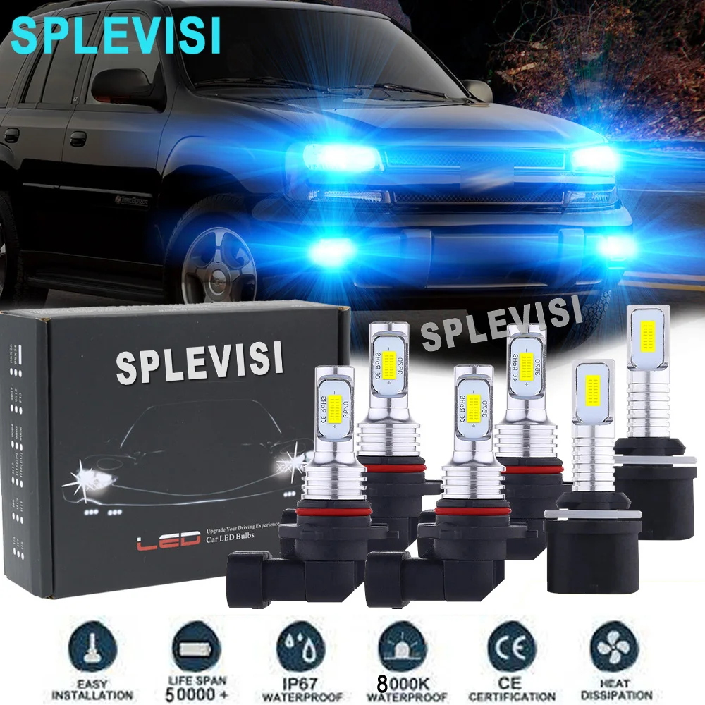 LED Headlight Fog Light Hi Low Beam Bulbs 8000K car light For Chevrolet Trailblazer 2002 2003 2004 2005 2006 2007 2008 2009 
LED Headlight Fog Light Hi Low Beam Bulbs 8000K car light For Chevrolet Trailblazer 2002 2003 2004 2005 2006 2007 2008 2009