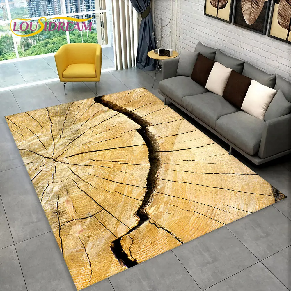 

3D Wood Grain Retro Area Rug Large,Carpet Rug for Home Living Room Kids Bedroom Sofa Doormat Decor,Kitchen Non-slip Floor Mat