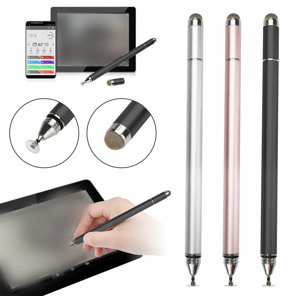 

Stylus Pen 2 In 1 for for iPhone Samsung Huawei Xiaomi Cellphone Tablet Capacitive Touch Pencil Cell Phone Drawing Screen Pencil