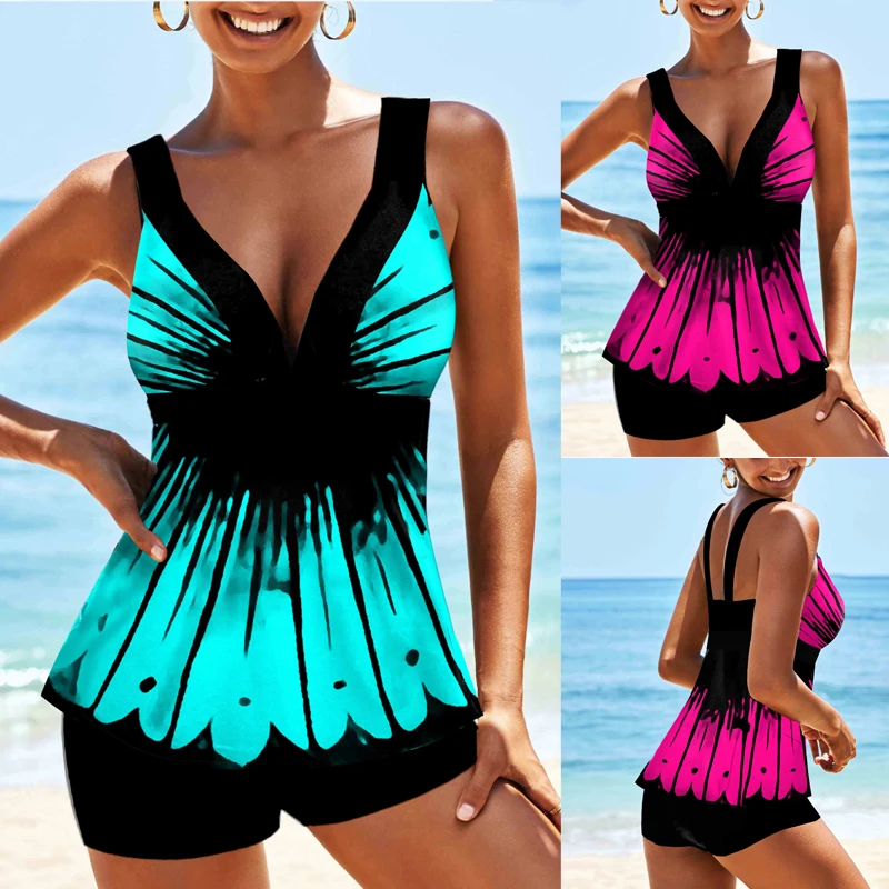 2023 Women's Sexy Beach Swimwear Tankini Two Piece Swimwear Print Tankini Beach Summer Fashion Beach Women's Swimwear Set
2023 Women's Sexy Beach Swimwear Tankini Two Piece Swimwear Print Tankini Beach Summer Fashion Beach Women's Swimwear Set