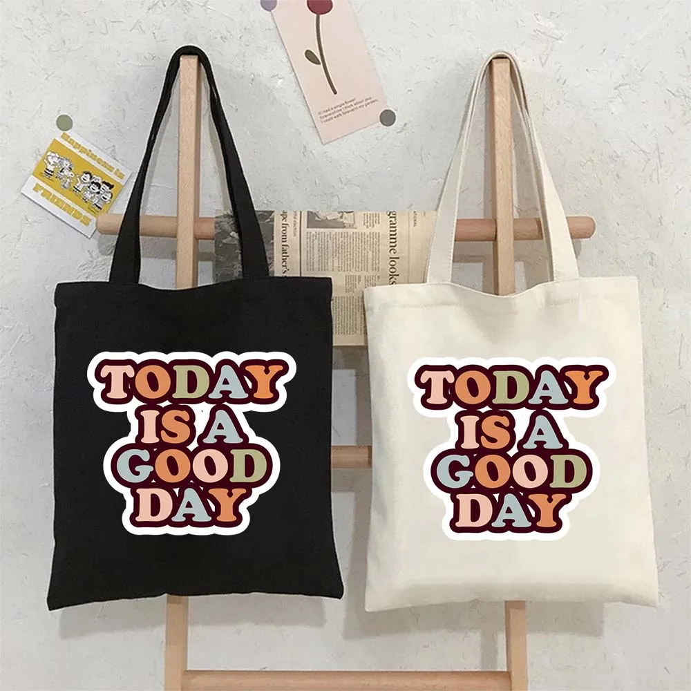 Женская сумка-шоппер с надписью Today is a Good Day, Большой Многоразовый тоут с надписями и надписями, с цитатами
Женская сумка-шоппер с надписью Today is a Good Day, Большой Многоразовый тоут с надписями и надписями, с цитатами