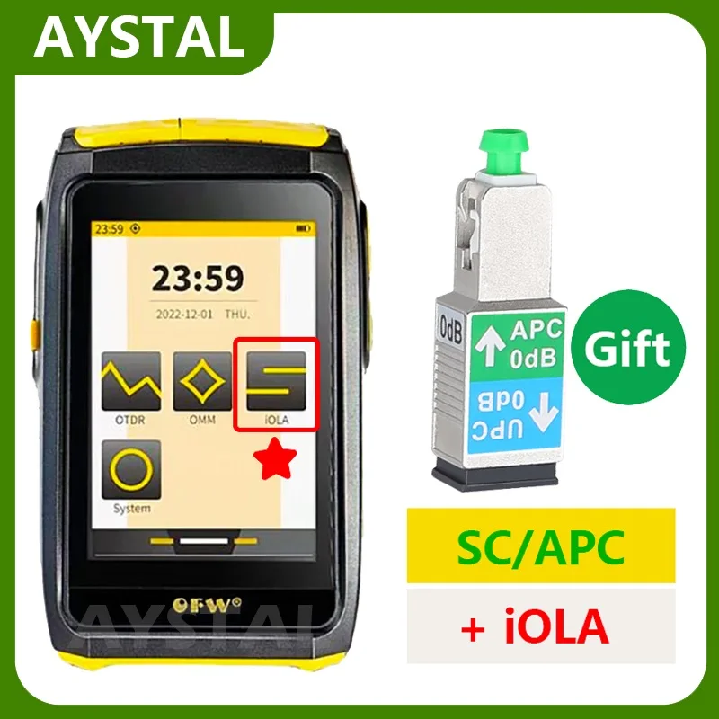 Mini OTDR Optic Otdr Optical Reflector Active Fiber Live Tester 1550nm 20dB Optical Reflectometer Touch Screen OPM VFL iOLA
Mini OTDR Optic Otdr Optical Reflector Active Fiber Live Tester 1550nm 20dB Optical Reflectometer Touch Screen OPM VFL iOLA