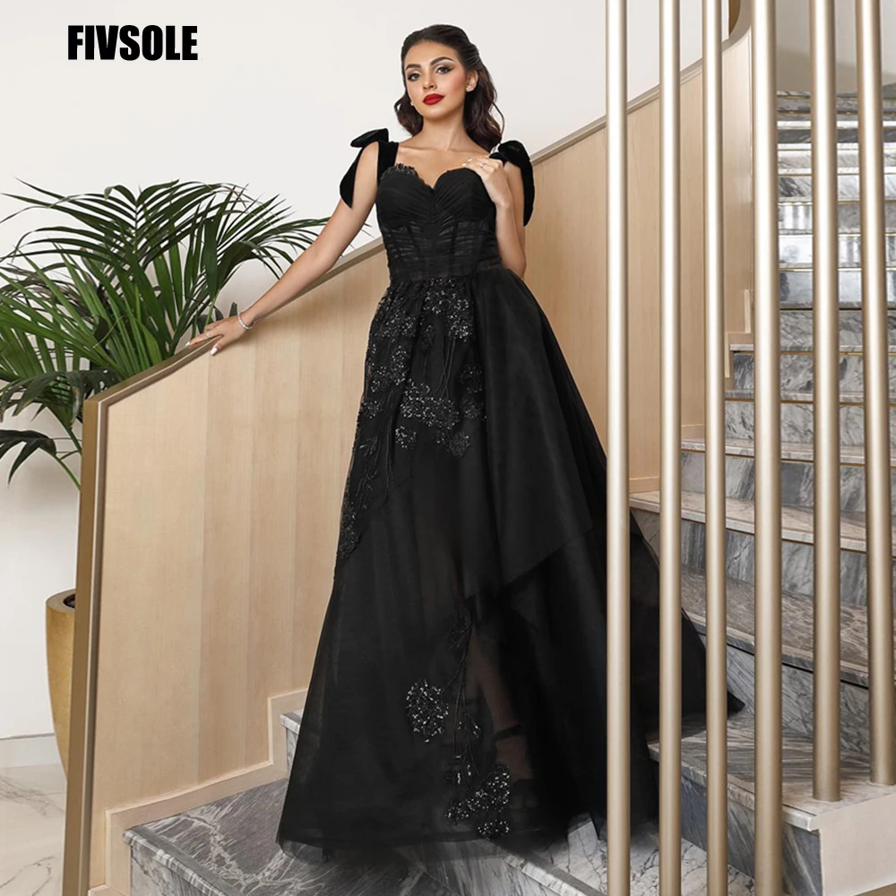 Fivsole Sweetheart Straps Evening Dresses for Women Girls Sequins Appliques Split Vestidos Para Mujer Formal Party Evening Gowns
Fivsole Sweetheart Straps Evening Dresses for Women Girls Sequins Appliques Split Vestidos Para Mujer Formal Party Evening Gowns