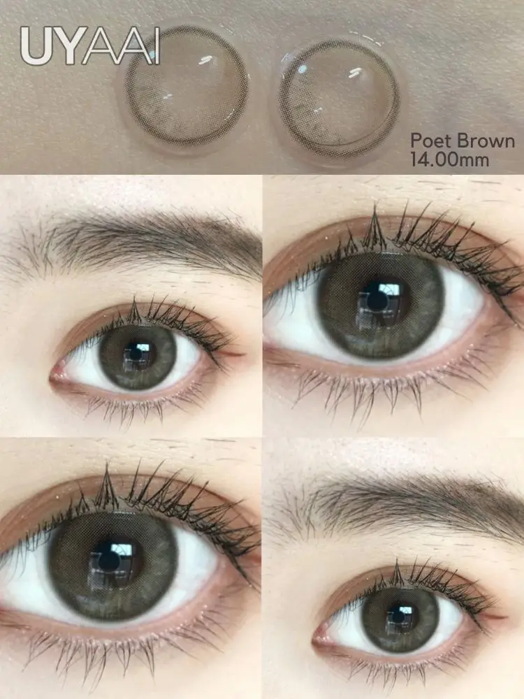 UYAAI Contact Lenses For Eyes 1 Pair Medical lenses Contact Lense Brown 14.20mm Eyes Colored Lenses For Eyes
UYAAI Contact Lenses For Eyes 1 Pair Medical lenses Contact Lense Brown 14.20mm Eyes Colored Lenses For Eyes