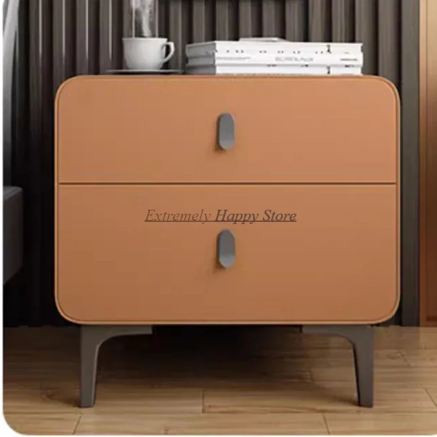 

Modern Design Nightstands Drawers Minimalist Narrow Center Bedside Table Mobile Bedroom Table De Chevet Living Room Furniture