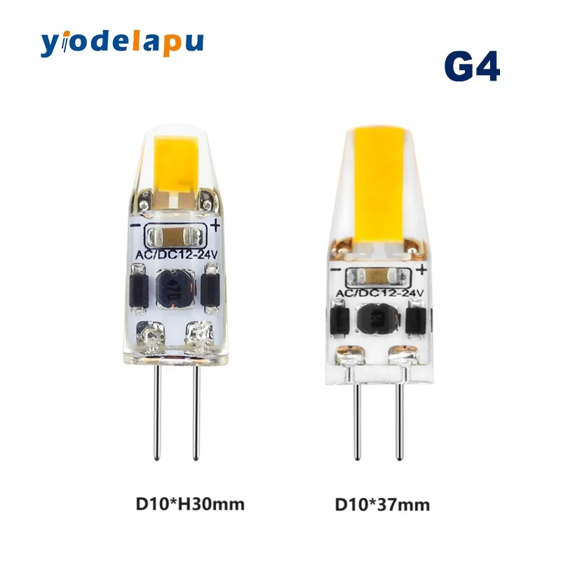 

Dimmable G4 Led Bulb 12V 24V 3W Bright Mini Capsule LED Silicone Lamp For Chandelier Lamp Bi Pin G4 Cob Light bulb