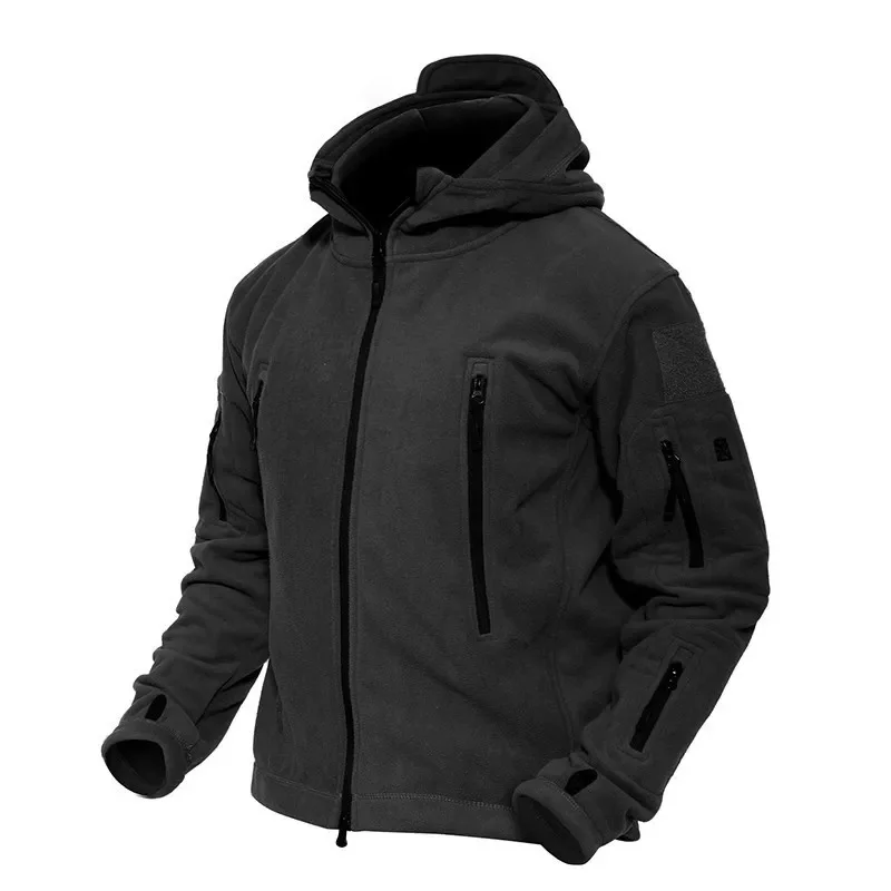 

Зимняя ветрозащитная теплая флисовая куртка с капюшоном и мягкой оболочкой, мужское уличное тактическое пальто для военных тренировок, рыбалки, скалолазания и верховой езды