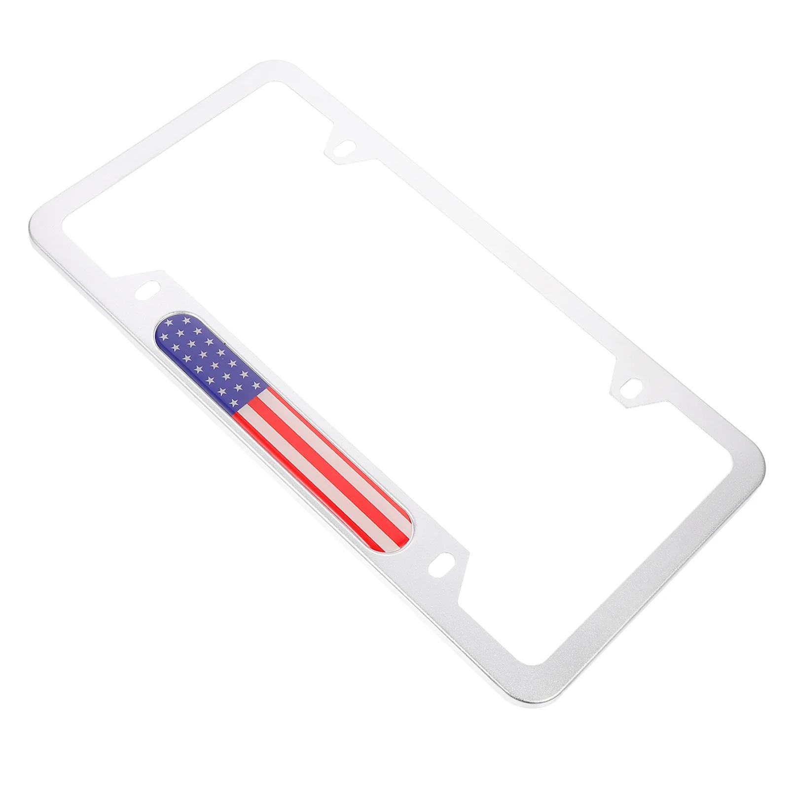 License Plate Frame American Flags Refit Gifts for Car Lovers Aluminum Alloy on Stick
License Plate Frame American Flags Refit Gifts for Car Lovers Aluminum Alloy on Stick