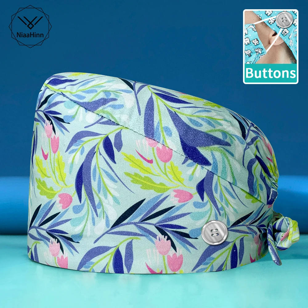 Beauty Salon Soft Cotton Color Printing Ladies Nurse Cap Doctor Work Surgery Dentist Kitchen Laboratory Work Beauty Salon Scrub
Beauty Salon Soft Cotton Color Printing Ladies Nurse Cap Doctor Work Surgery Dentist Kitchen Laboratory Work Beauty Salon Scrub