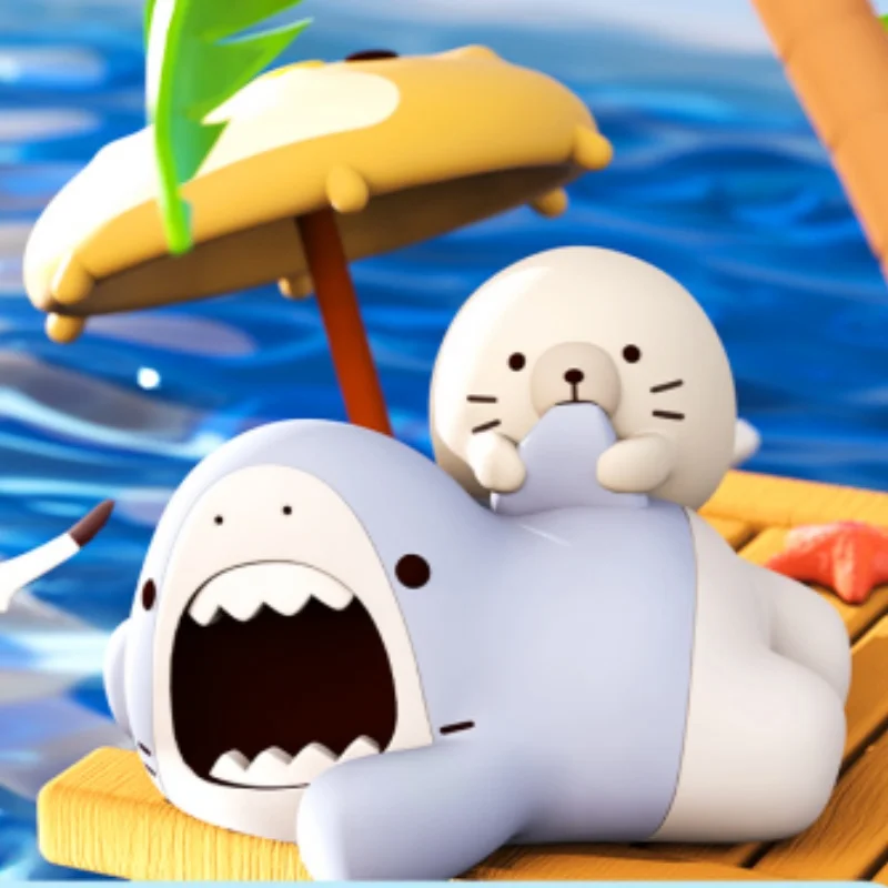 

Small Shark Small Seal Series Of Blind Box Soft Very Delicious Cute Hand Do A Single Blind Box Random Gift Tabletop Decoration