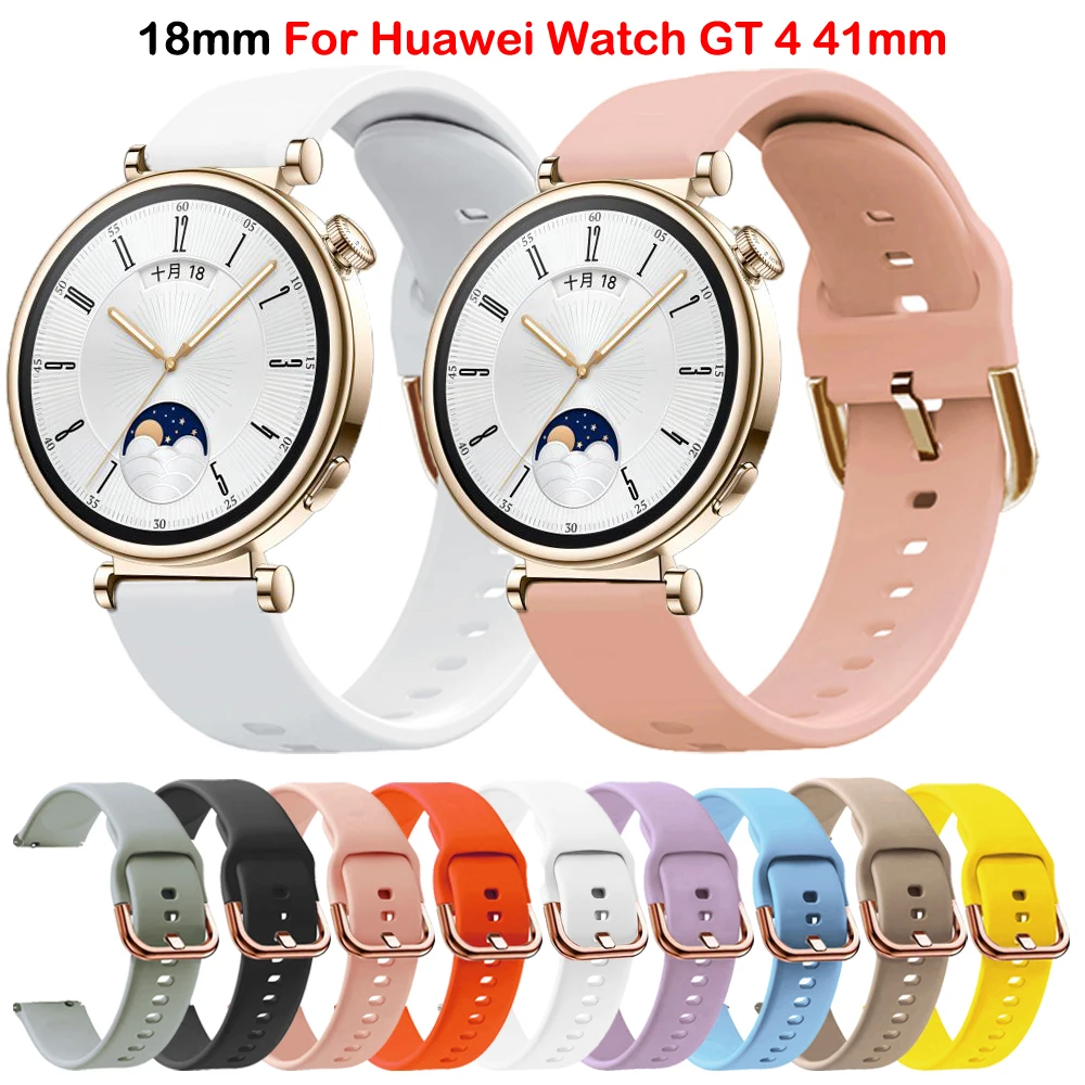 18mm Watchband For Huawei Watch GT4 GT 4 41mm Sport Replacement Bracelet Silicone Strap For Garmin Vivoactive 4S Venu 3S 2S Belt
18mm Watchband For Huawei Watch GT4 GT 4 41mm Sport Replacement Bracelet Silicone Strap For Garmin Vivoactive 4S Venu 3S 2S Belt