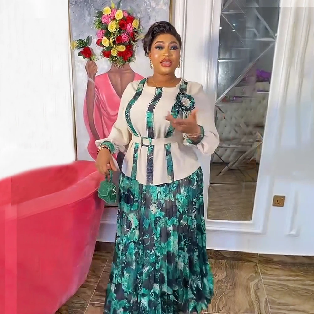 2 Pieces Set Plus Size Africa Clothing Dashiki African Skirts And Top for Women Ankara Wedding Party Gown Outfits 2024 New Robes
2 Pieces Set Plus Size Africa Clothing Dashiki African Skirts And Top for Women Ankara Wedding Party Gown Outfits 2024 New Robes