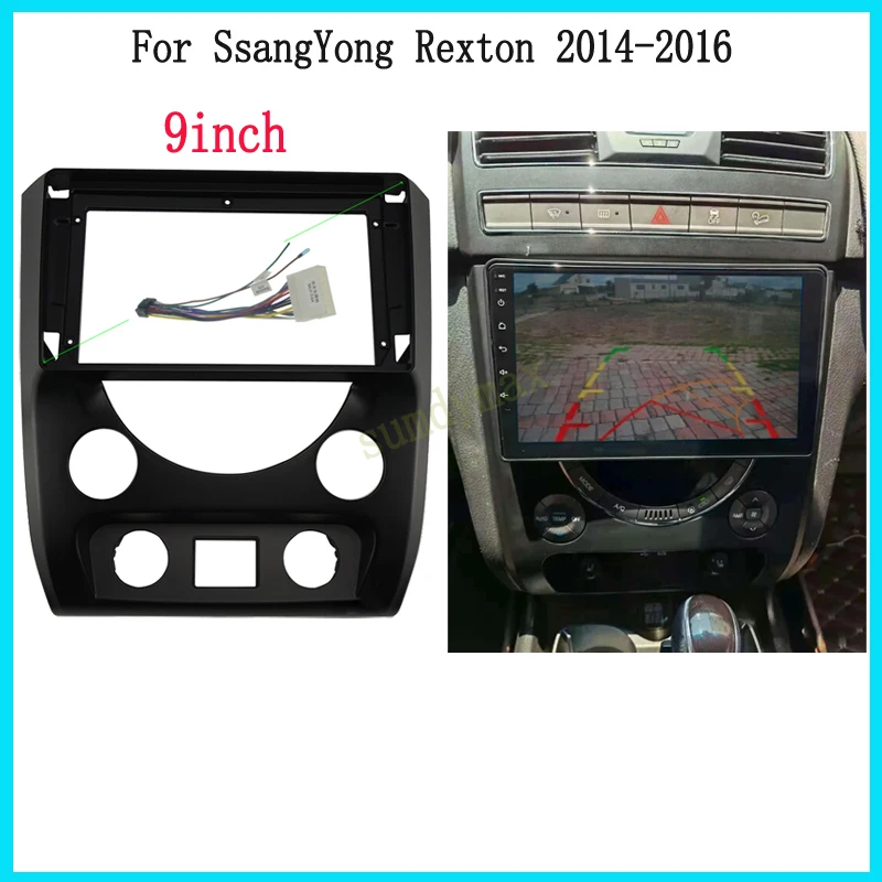 9-дюймовая Автомобильная радиоустановка Fascia Для Ssangyong Rexton 2013-2016, набор рамок для автомобильного радио, адаптер, рамка для передней панели, обрезанный кабель для приборной панели
9-дюймовая Автомобильная радиоустановка Fascia Для Ssangyong Rexton 2013-2016, набор рамок для автомобильного радио, адаптер, рамка для передней панели, обрезанный кабель для приборной панели