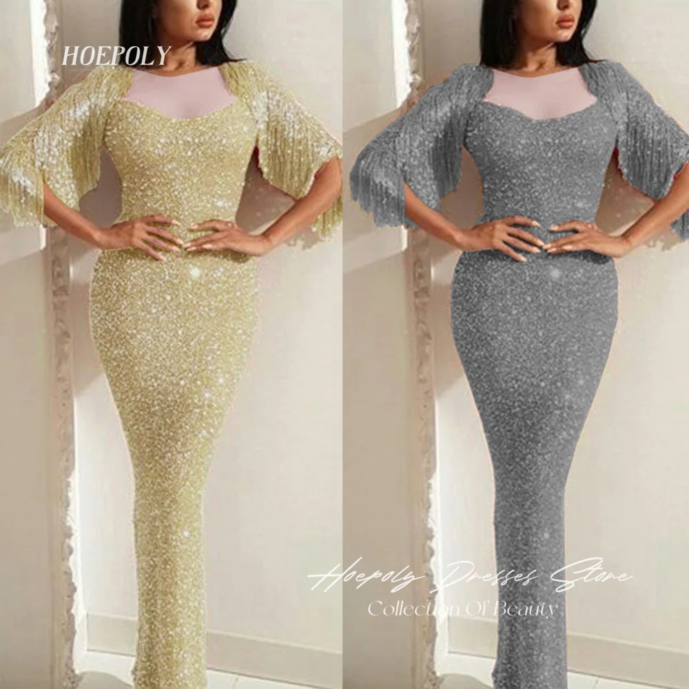 Hoepoly Square Collar Elegant Trumpet Formal Occasion Floor-Length Slim Fit Shiny Sequined Cocktail Evening Dress For Women
Hoepoly Square Collar Elegant Trumpet Formal Occasion Floor-Length Slim Fit Shiny Sequined Cocktail Evening Dress For Women
