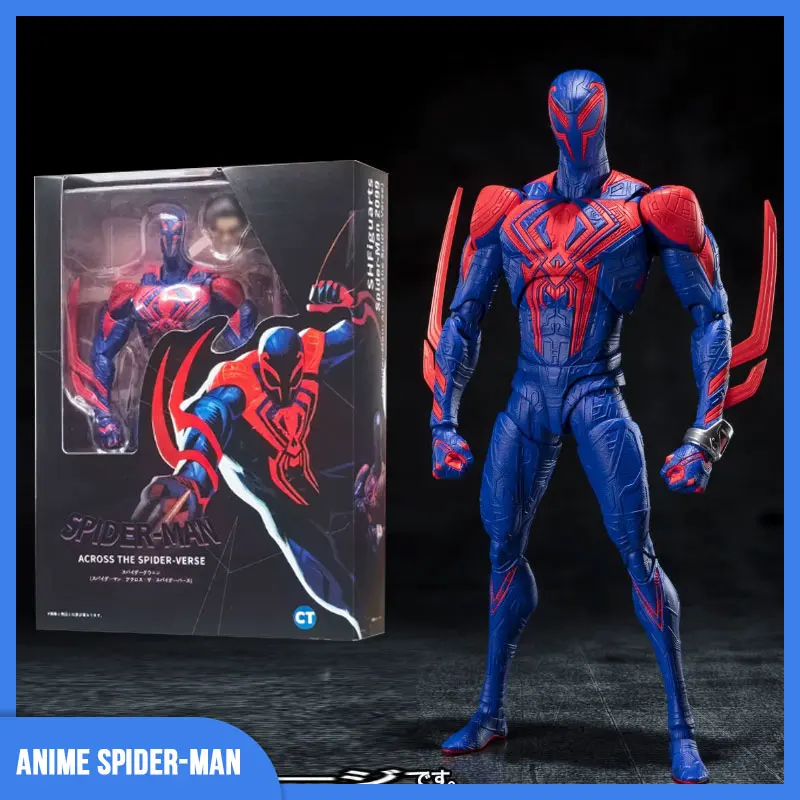 

Anime Spider-Man Across The Spider-Verse Part One S.H.Figuarts Spiderman 2099 Action Figure Shf Miguel O'Hara Model Gift Toys