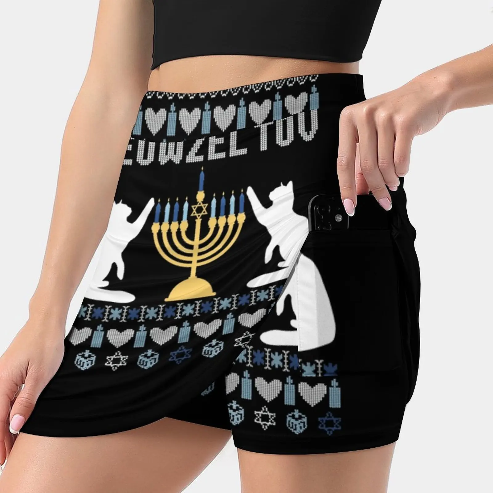 Рубашка Meowzel Tov Chanukah Женская юбка Y2K летняя одежда 2022 брючная юбка в стиле K-POP забавная юбка с карманами Chanukah
Рубашка Meowzel Tov Chanukah Женская юбка Y2K летняя одежда 2022 брючная юбка в стиле K-POP забавная юбка с карманами Chanukah