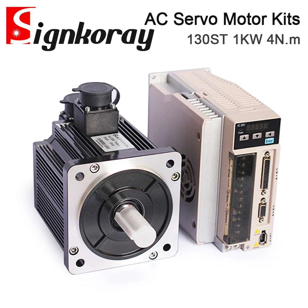 SignkoRay 1KW 4N.m AC Servo Motor Driver Kits 2500RPM 220V for Industrial Control Application HC150+130ST-H04025
SignkoRay 1KW 4N.m AC Servo Motor Driver Kits 2500RPM 220V for Industrial Control Application HC150+130ST-H04025
