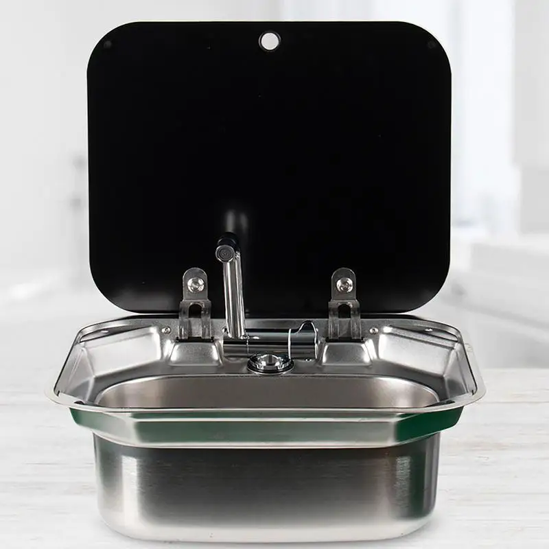 Small RV Sink Portable Small Outdoor RV Kitchen Sink Stainless Steel Hand Wash Basin Sink For Trailer RV Kitchen Bar Caravan
Small RV Sink Portable Small Outdoor RV Kitchen Sink Stainless Steel Hand Wash Basin Sink For Trailer RV Kitchen Bar Caravan