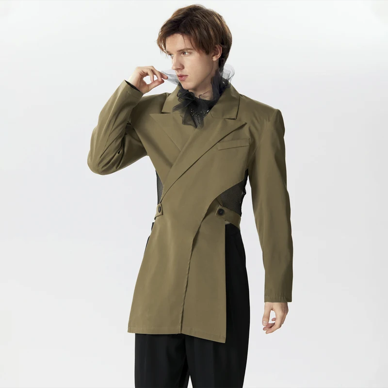 2024 Men Irregular Blazer Solid Color Hollow Out Backless Lapel Long Sleeve Casual Male Suits Streetwear Fashion Coats INCERUN
2024 Men Irregular Blazer Solid Color Hollow Out Backless Lapel Long Sleeve Casual Male Suits Streetwear Fashion Coats INCERUN