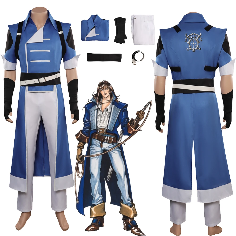 Richter Belmont Cosplay Costume Anime Game Castlevania Top Pants Outfits Men Adult Halloween Carnival Party Disguise Suit
Richter Belmont Cosplay Costume Anime Game Castlevania Top Pants Outfits Men Adult Halloween Carnival Party Disguise Suit