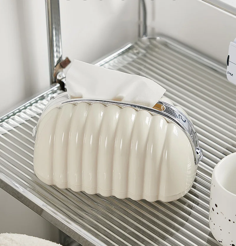 Generic Creative Shell Tissue Box Living Room Dining Table Ceramic