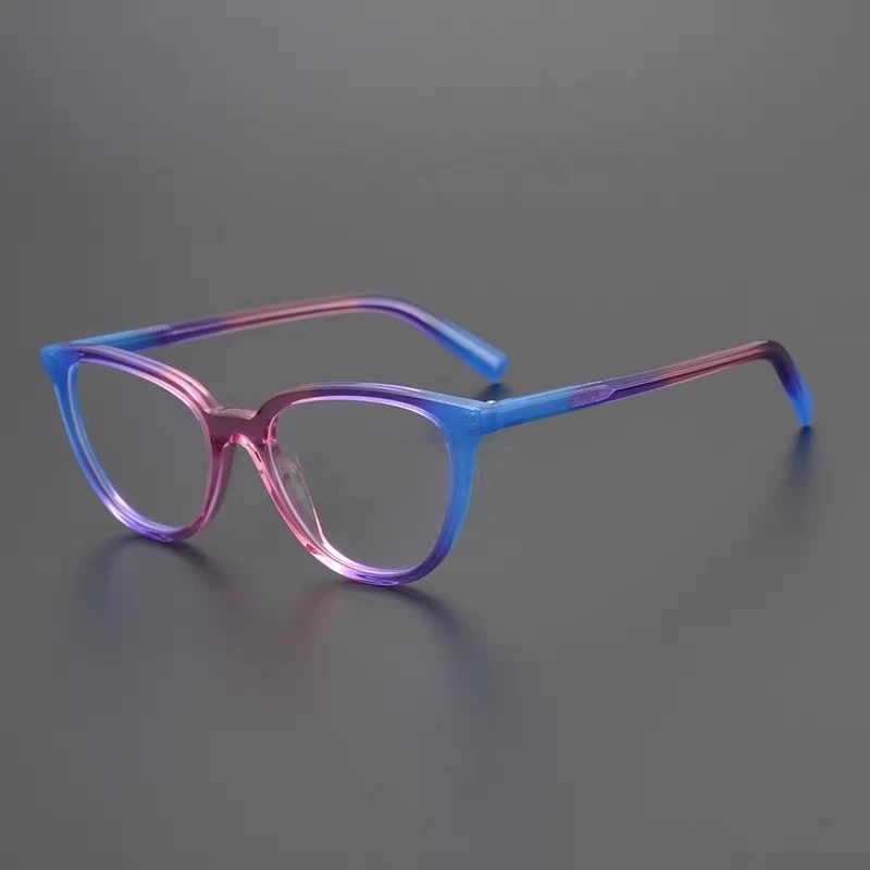 

Cat-eye glasses men's and women's new fashion color acetate optical frames high quality production of myopia prescription glasse