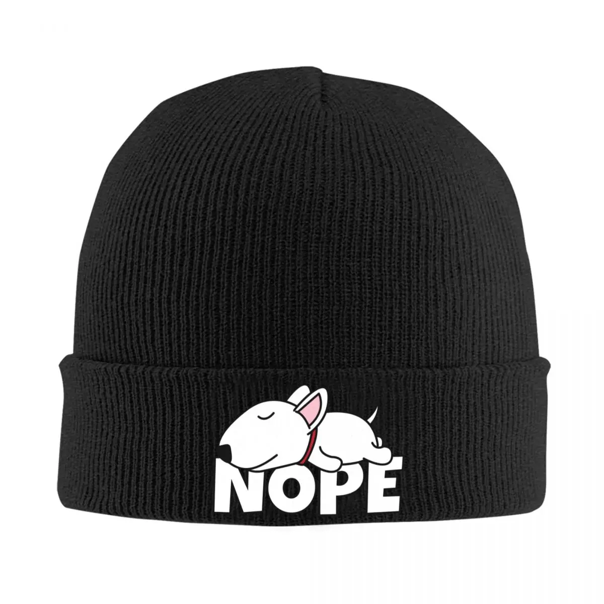 Nope Bull Terrier Dog Skullies Beanies Caps Unisex Winter Warm Knit Hat Women Men Fashion Adult Bonnet Hats Outdoor Ski Cap
Nope Bull Terrier Dog Skullies Beanies Caps Unisex Winter Warm Knit Hat Women Men Fashion Adult Bonnet Hats Outdoor Ski Cap