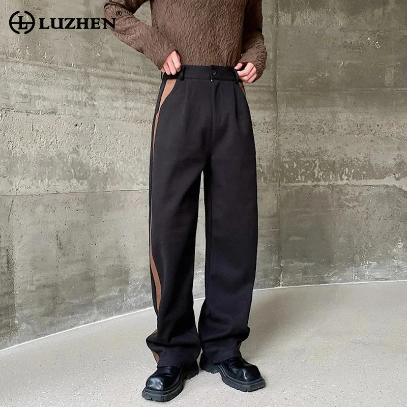 LUZHEN Men's Original Casual Suit Pants Thickened Contrast Color Stripe Design Straight Trousers Korean Style Wide Leg LZ1799
LUZHEN Men's Original Casual Suit Pants Thickened Contrast Color Stripe Design Straight Trousers Korean Style Wide Leg LZ1799