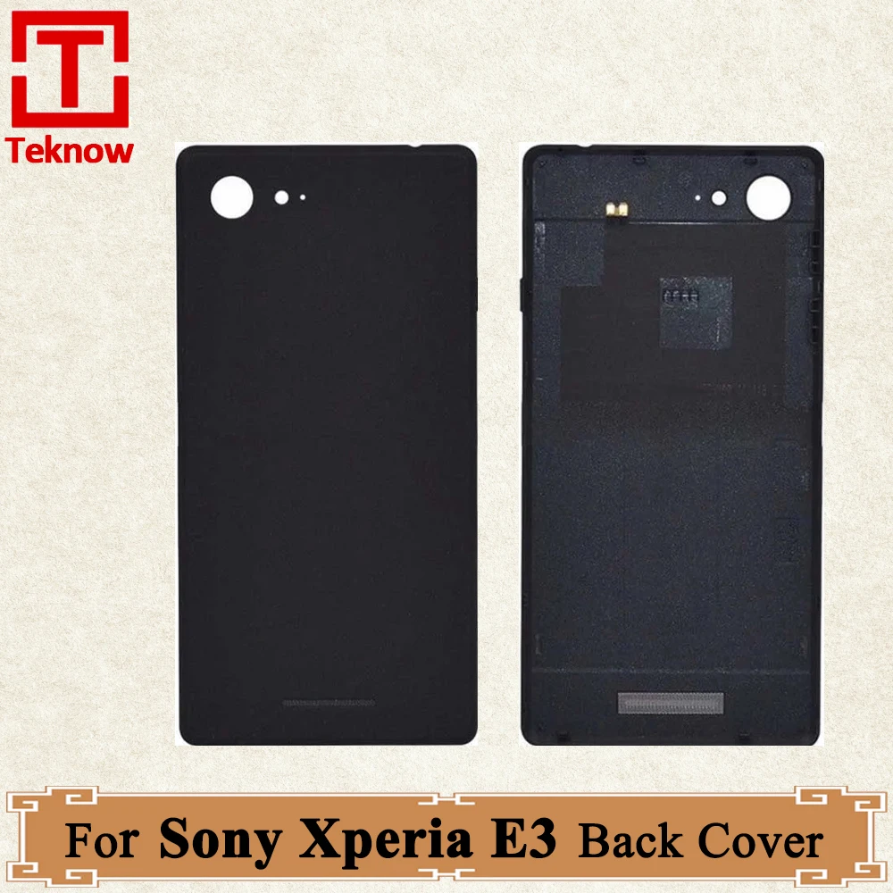 

Original Back Battery Cover For Sony Xperia E3 Back Cover Rear Panel Case Housing Door For Sony D2203 D2206 D2243 D2202 Replace