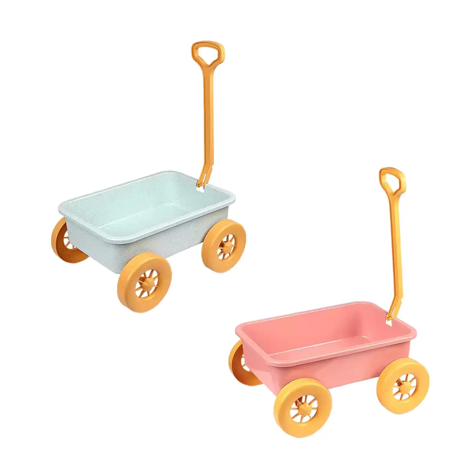 

Pretend Play Wagon Toy Outdoor Indoor Toy Kid Outdoor Toy Pretend Play Pull Car Toy for Gardening Summer Outdoor Seaside Indoor