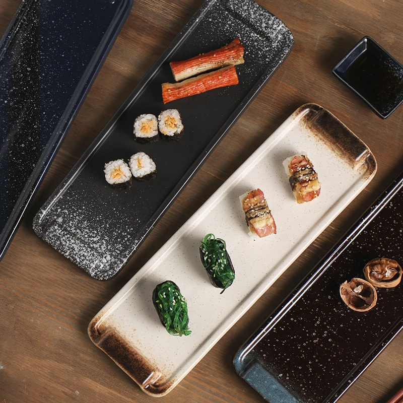 1pcs Japanese Ceramic Western Snacks Plate Breakfast Dish Household Tableware Creative Rectangular Sushi Plates
1pcs Japanese Ceramic Western Snacks Plate Breakfast Dish Household Tableware Creative Rectangular Sushi Plates