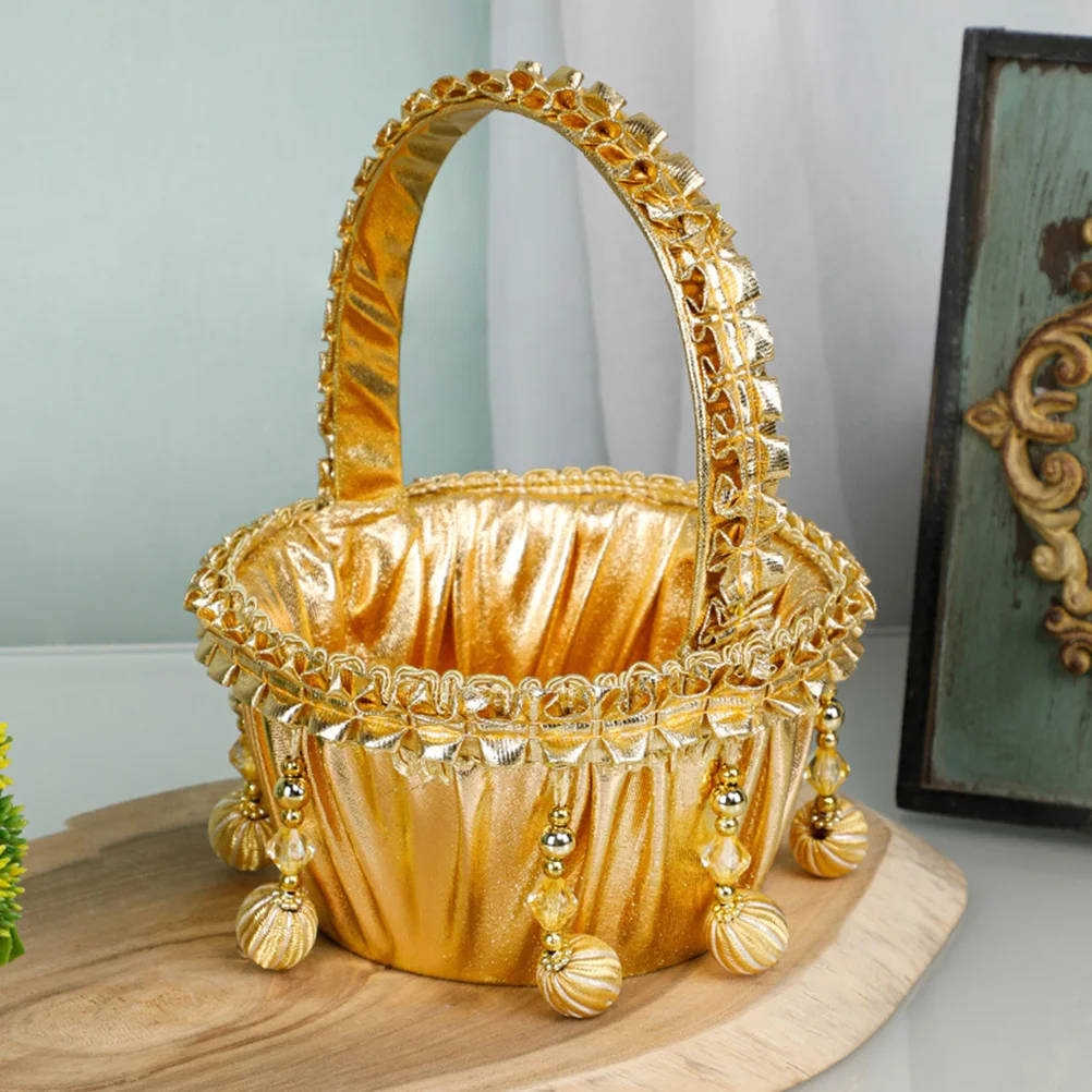 Bridal Flower Basket Rose Petals Basket Wedding Party Flower Girl Basket With Tassel
Bridal Flower Basket Rose Petals Basket Wedding Party Flower Girl Basket With Tassel