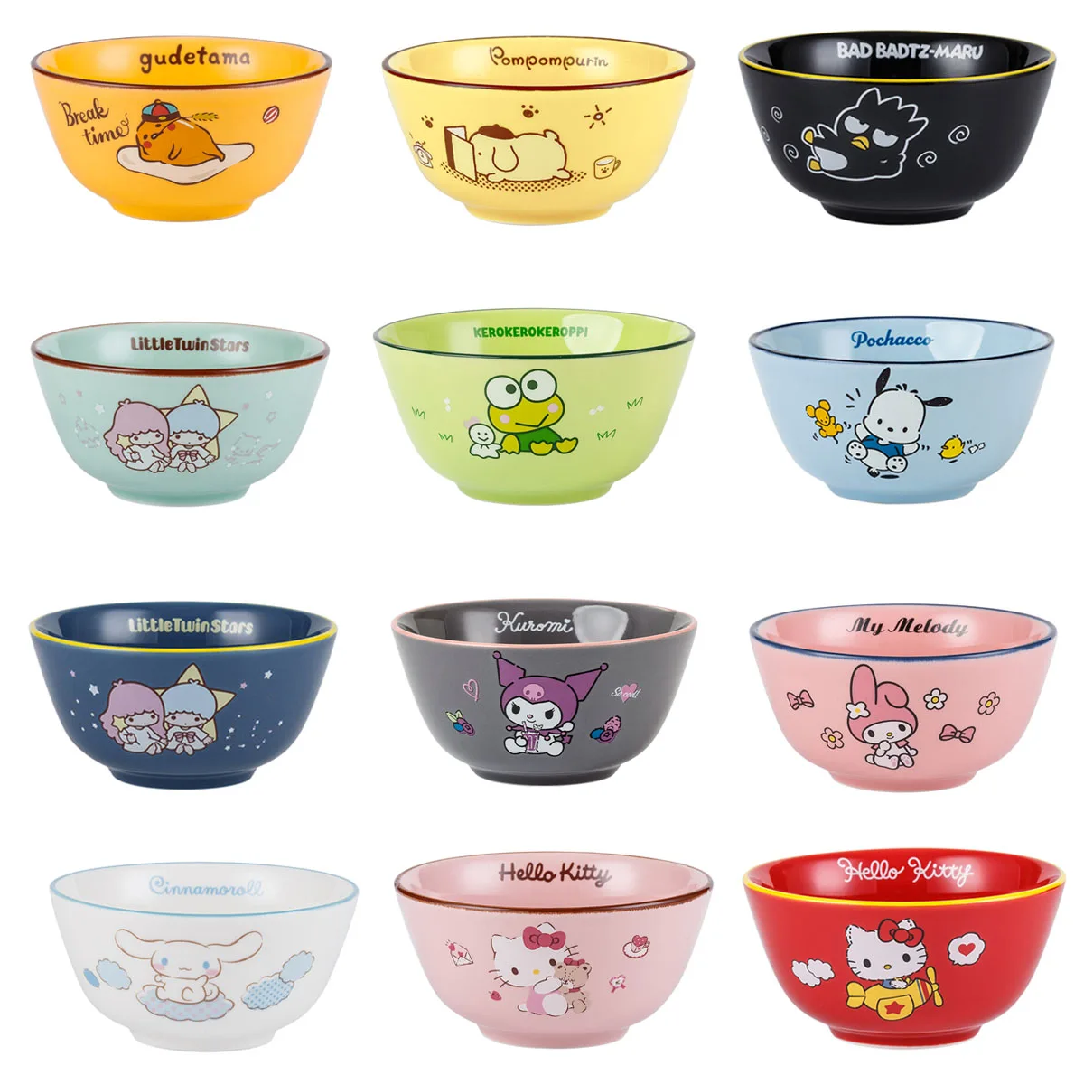 Sanrios Series Cinnamoroll Mymelody Kuromi Kitty Cute Cartoon Children's Household Tableware Personality Creative Ceramic Bowl
Sanrios Series Cinnamoroll Mymelody Kuromi Kitty Cute Cartoon Children's Household Tableware Personality Creative Ceramic Bowl