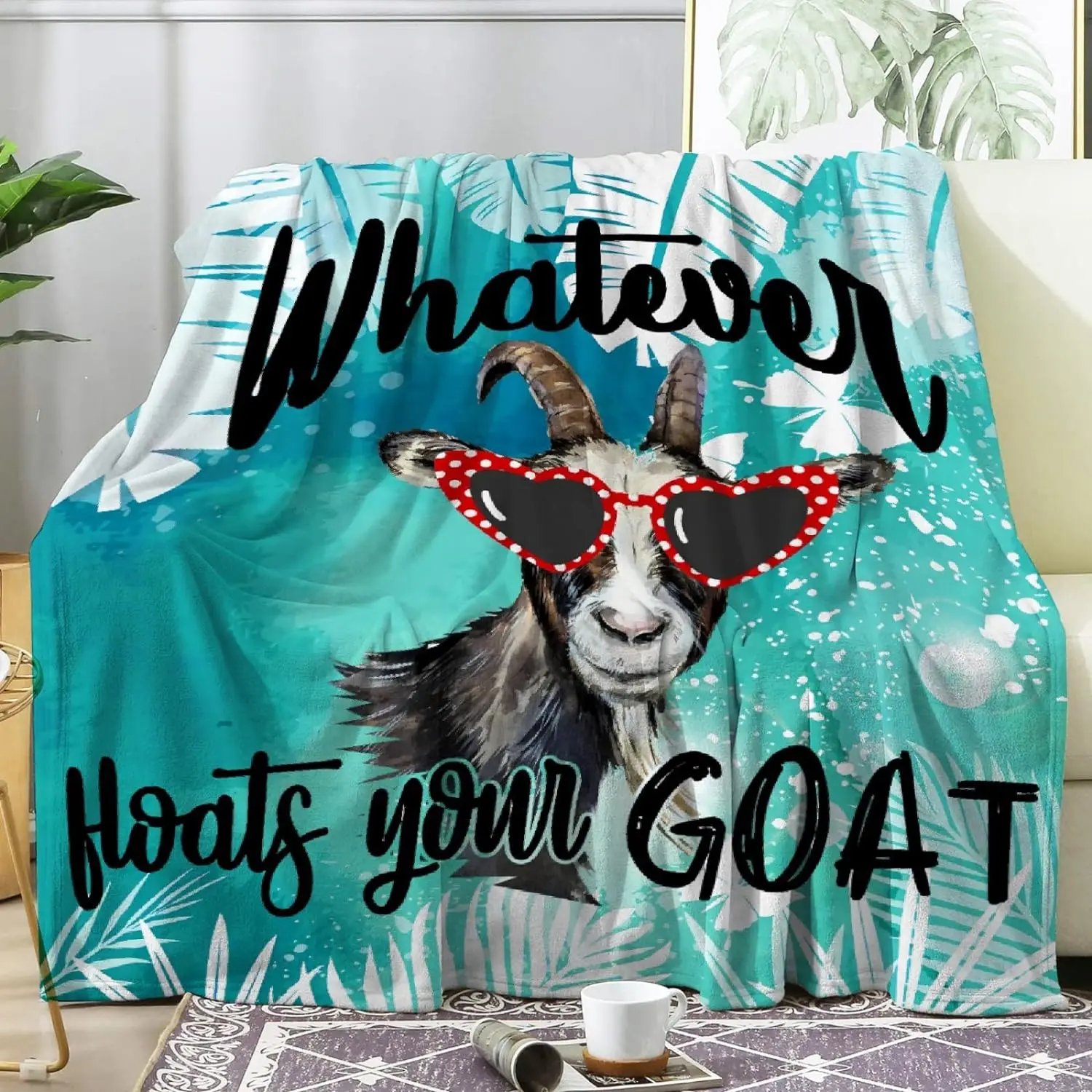 Whatever Floats Your Blanket Gifts for Girls Teens Floral Farm Animal Throw Blanket Goats Gift for Goats Lover Decor Plush Soft
Whatever Floats Your Blanket Gifts for Girls Teens Floral Farm Animal Throw Blanket Goats Gift for Goats Lover Decor Plush Soft
