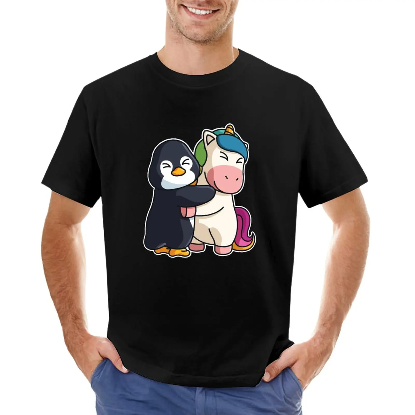 Penguin and Unicorn cute Hug Cuddle Animals T-Shirt quick-drying tees tops vintage funny t shirts for men
Penguin and Unicorn cute Hug Cuddle Animals T-Shirt quick-drying tees tops vintage funny t shirts for men