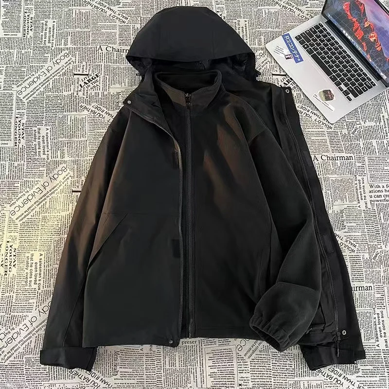Men's and women's autumn and winter outdoor two-piece set removable windproof waterproof breathable mountaineering clothing
Men's and women's autumn and winter outdoor two-piece set removable windproof waterproof breathable mountaineering clothing